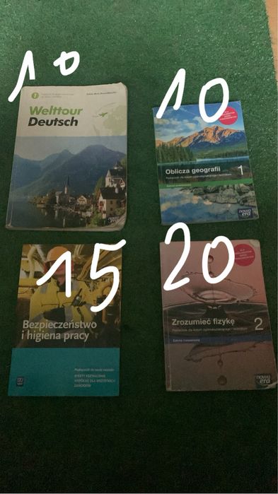 Podreczniki do klasy 1 i 2 technikum 13 podrecznikow mozna pojedynczo!