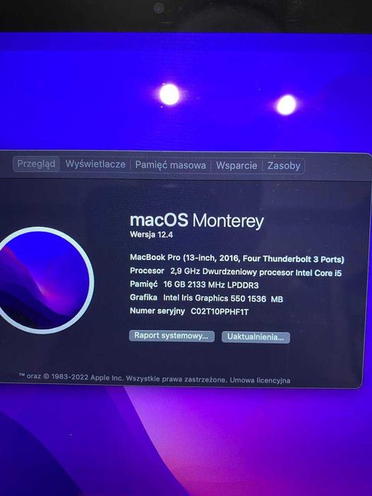 MacBook Pro 13 A1706 | TouchBar | Core i5 | 16GB/512GB