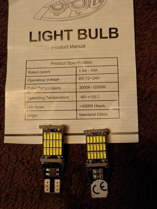 Продам безцокольні лед лампи LIHT BULB