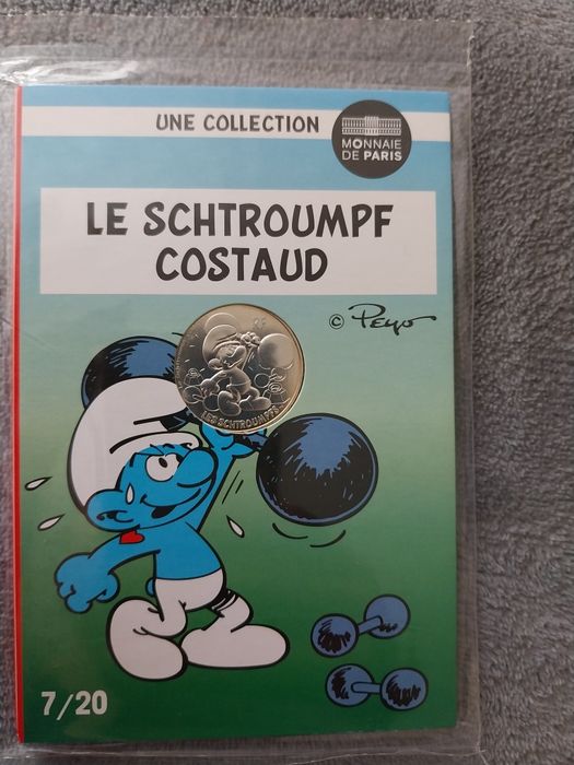 Moedas de franca 10€ prata