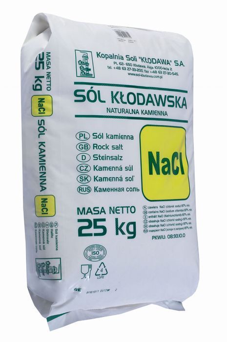 Sól - kłodawska niejodowana spożywcza - 25 kg