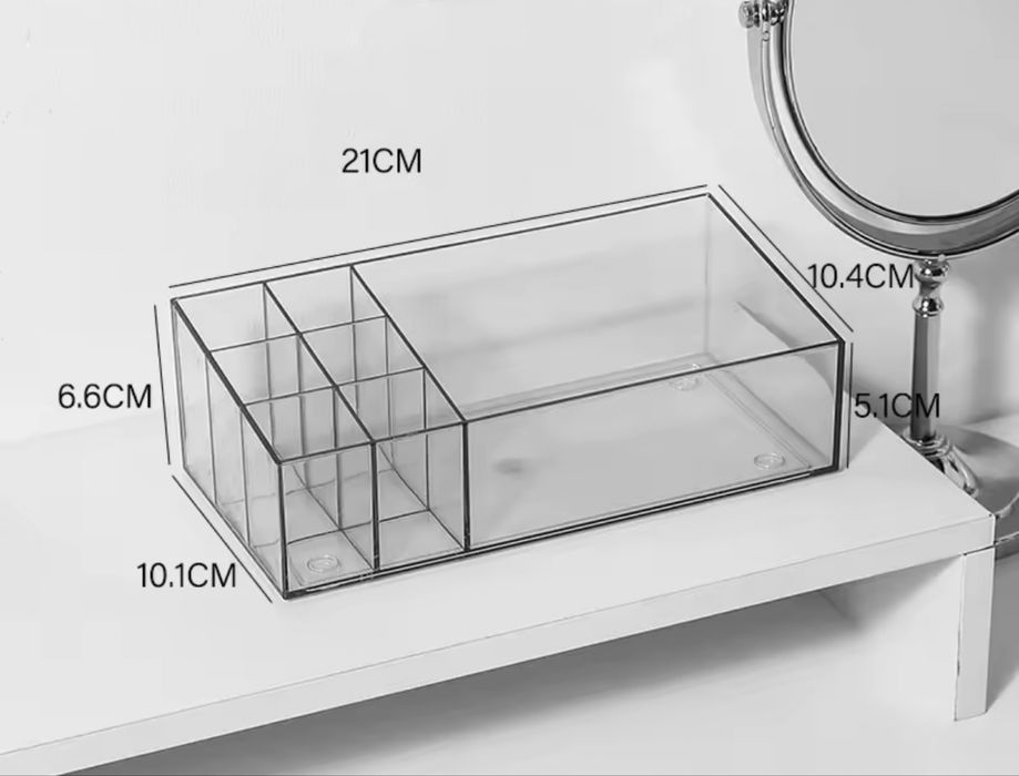Прозорий органайзер для зберігання косметики
