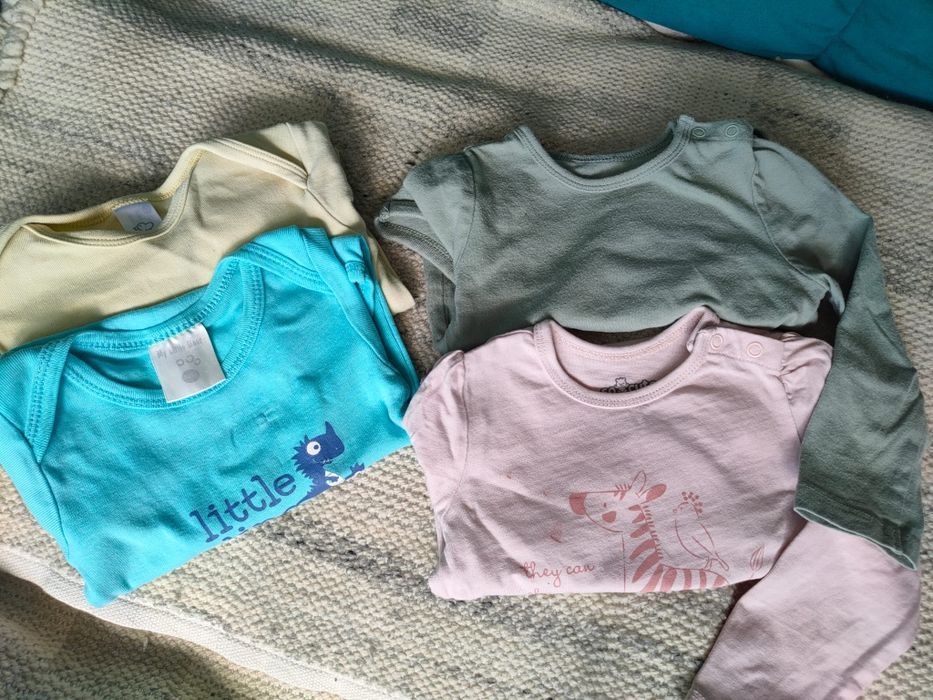 Zestaw body dziewczynka 80