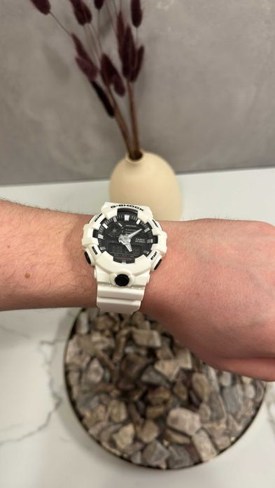 Годинник Casio G-Shock GA-700 White / Часы Касио белые