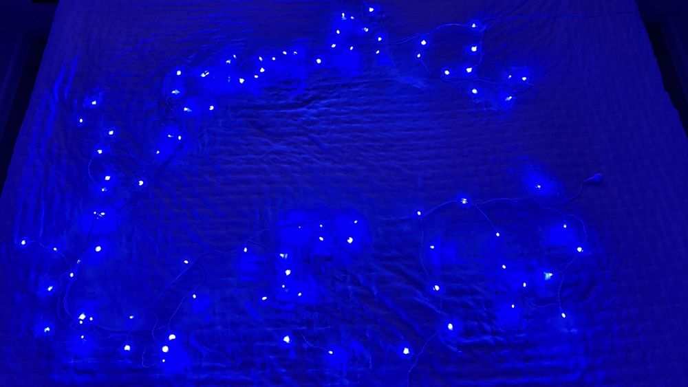 Гірлянда вулична 3 м (синя)