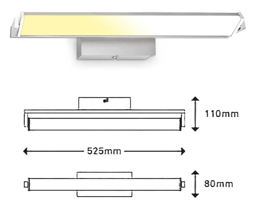 Briloner Candeeiro parede led de interiores