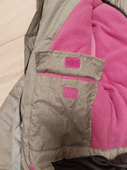 Kurtka zimowa narciarska dziewczynka 122 Cool Club odblaski