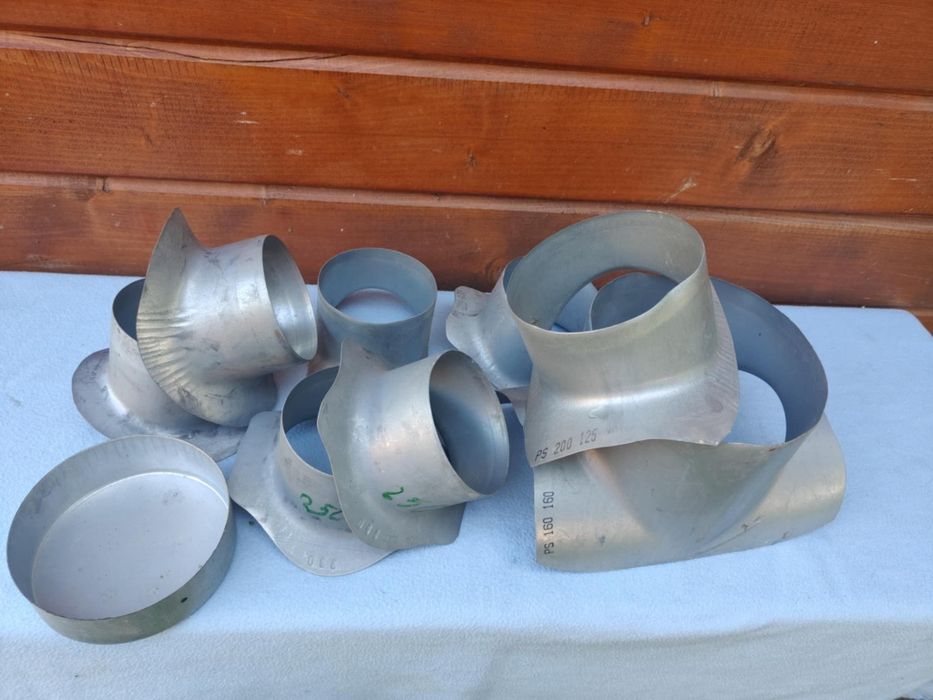 Kolana nyple objemki wentylacja spiro kształtki