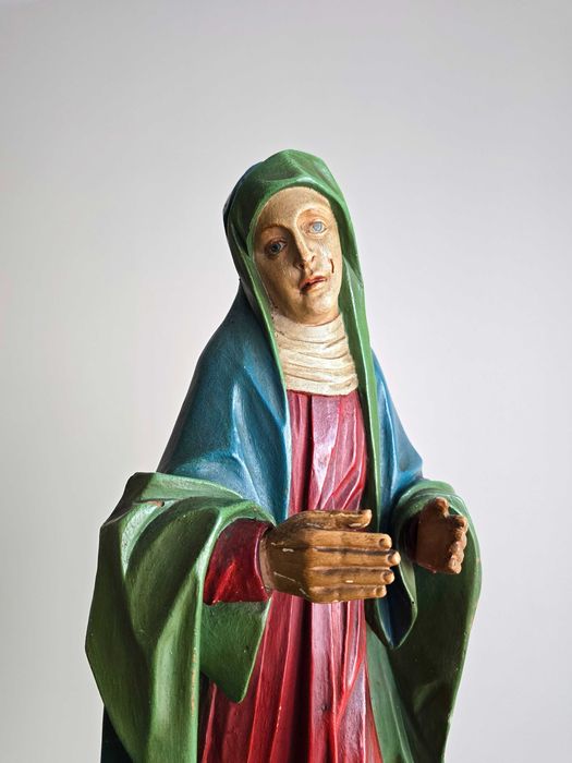 Madonna 59 cm rzeźba drewno