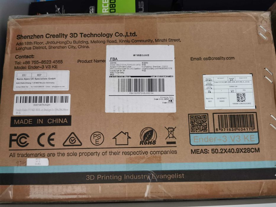 Drukarka 3D Creality Ender 3 V3 KE nowa prezent
