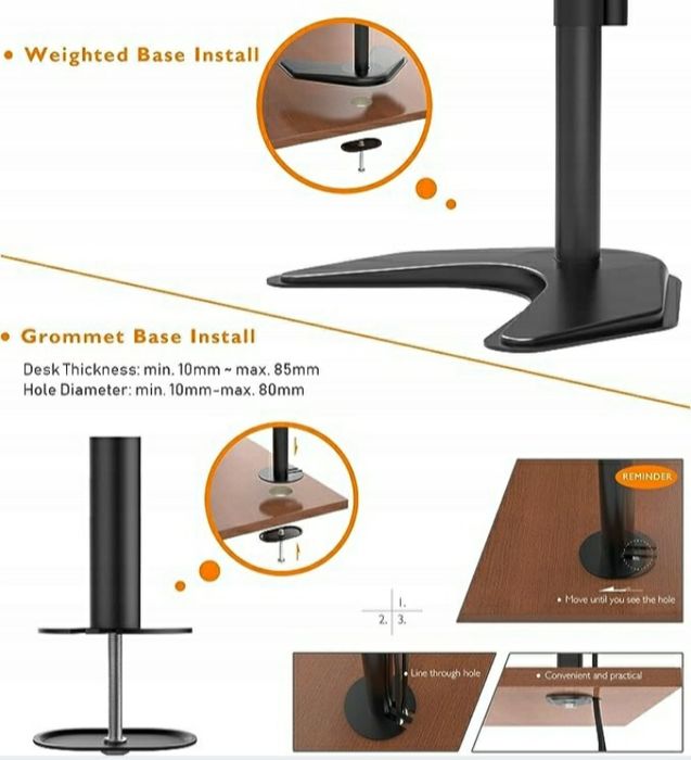 Uchwyt stojak na 2 monitory 13-27"Bontec