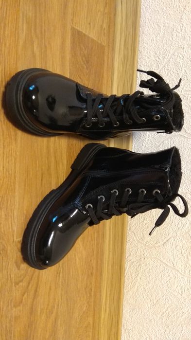 Новые кожаные туфли мериджейн 33-34 ECCO нюанс ботинки зима