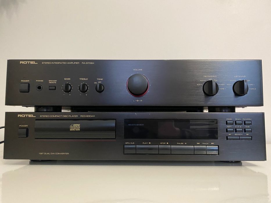Rotel RA-970BX wzmacniacz Rotel RCD-930AX odtwarzacz CD