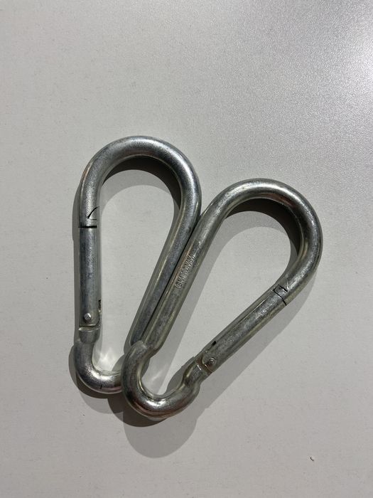 Karabińczyk ocynkowany 100 strażacki 12 mm 14 cm do lin metalowy hak