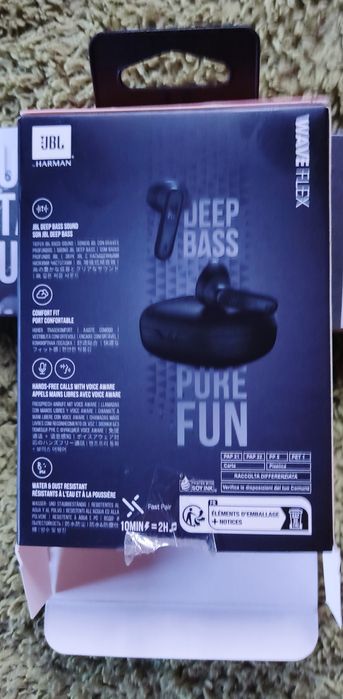 Auriculares True Wireless Bluetooth JBL Wave Flex como novos!