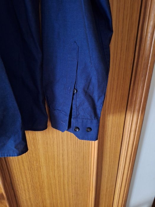 Camisa Manga Comprida Azul Escuro T: 38 Primark