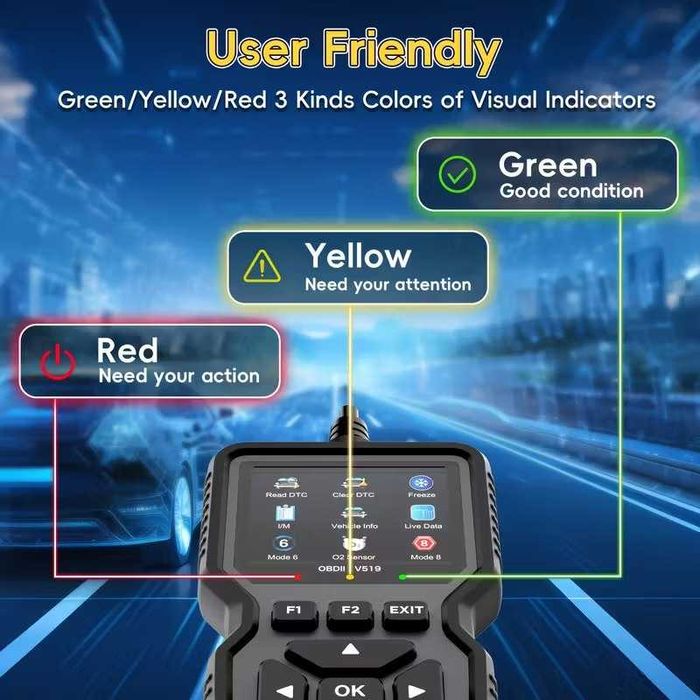 Scanner profissional diagnóstico falhas de motor. Novo.