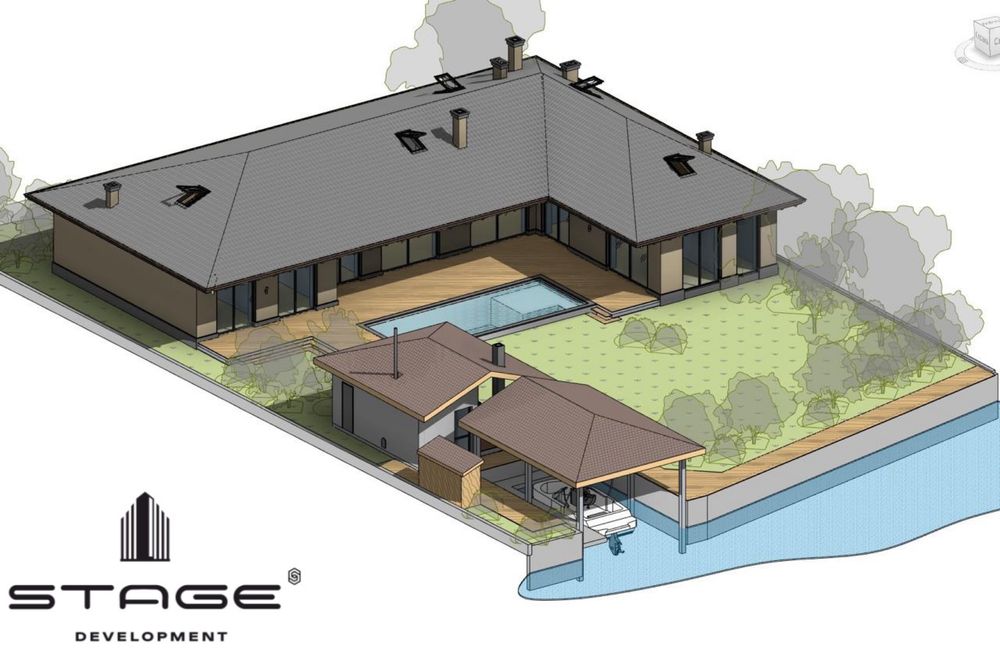 Одноэтажный дом с собственным выходом для катера • БЕЗ КОМИССИИ