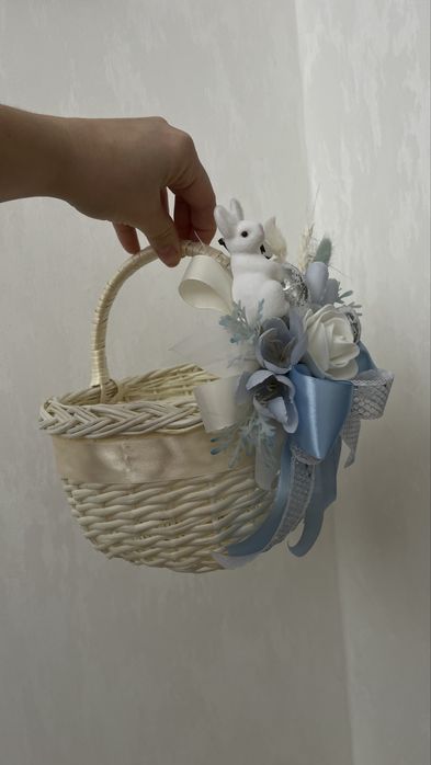 дитячий кошик великодній кошик дитячий на пасху