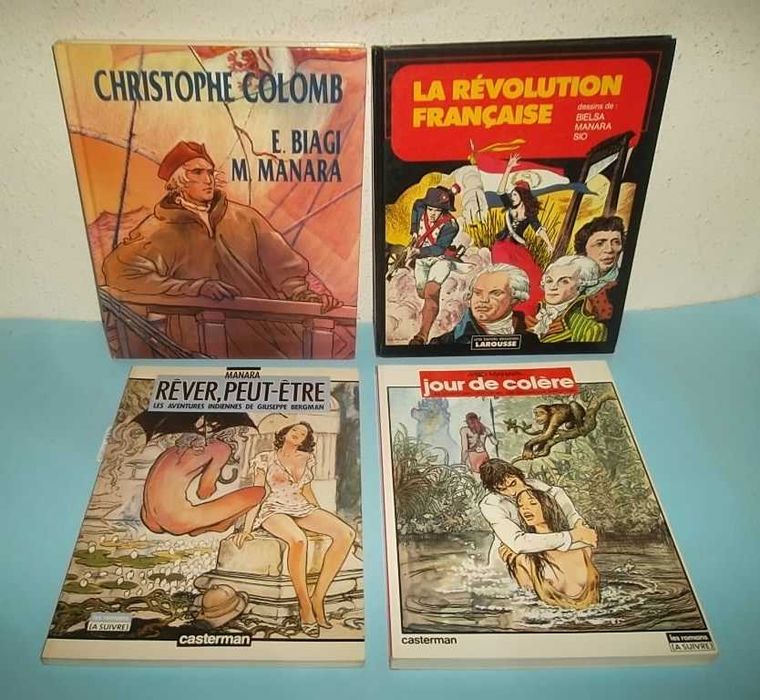 Álbuns BD de MILO MANARA, nacionais e estrangeiros.