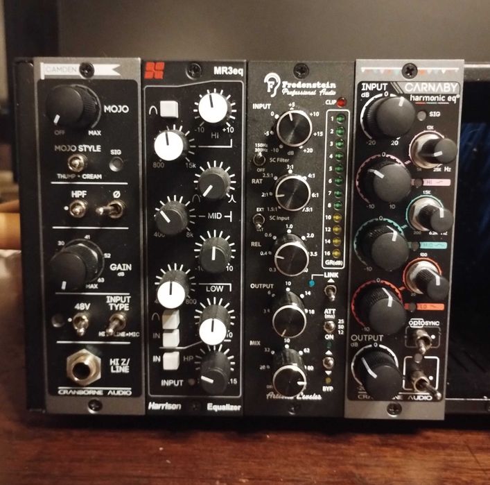 Studyjny zestaw w systemie 500 series: Bento 6S + Cranborne, Harrison, Fredenstein