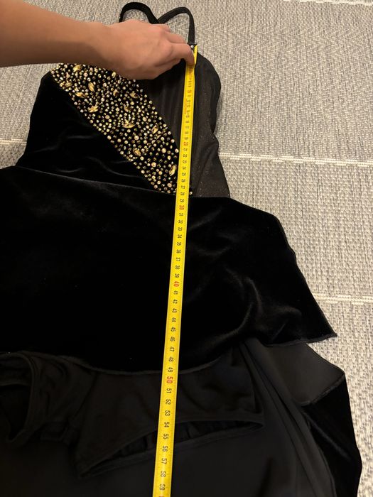 Welurowy strój taneczny jazz sukienka do tańca 158