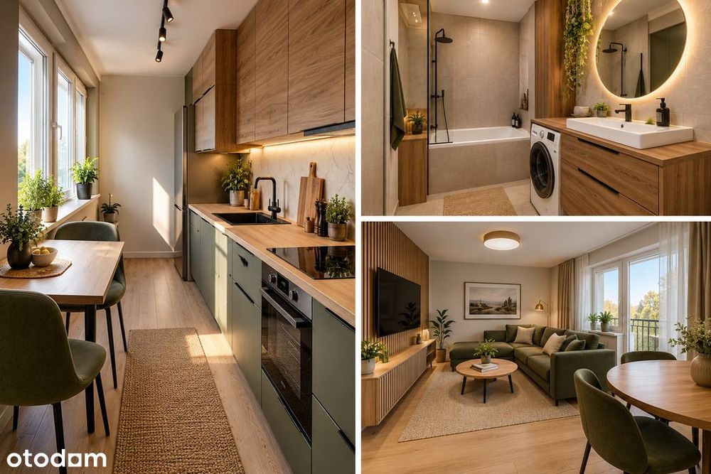 3 pokoje + balkon | 48,47 m² | Kościuszki | do aranżacji