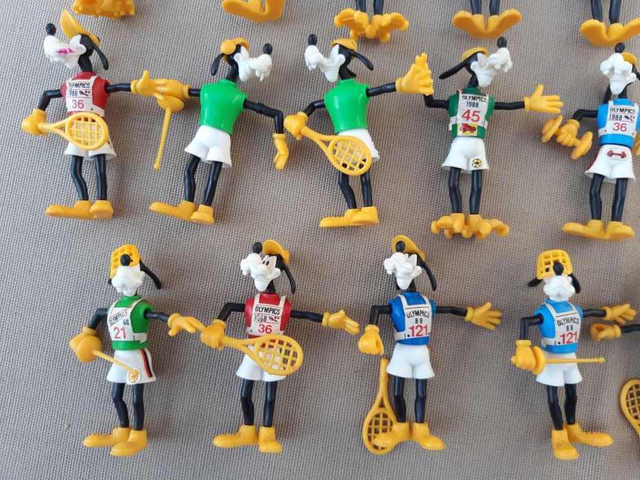 Lote Kinder Surprise Goofy Jogos Olímpicos 19 Figuras Anos 80 Vintage