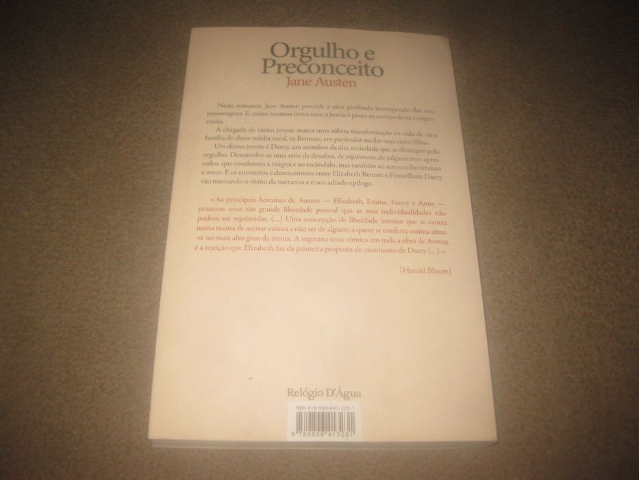 Livro "Orgulho e Preconceito" de Jane Austen