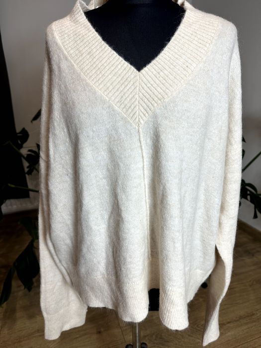 Primark sweterek kremowy nowy XL