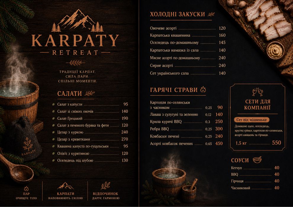 Карпатський Чан на дровах у Трускавці.Лісовий пейзаж!Оренда альтанок!