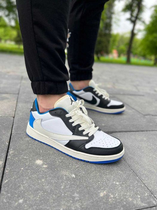 Мужские кроссовки Nike Travis Scott x Fragment x Jordan 1 Low. 41-45