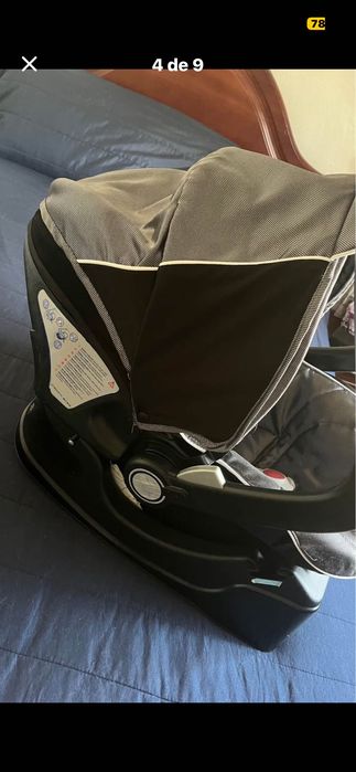 Trio Chico com mala, 2 isofix e adaptadores