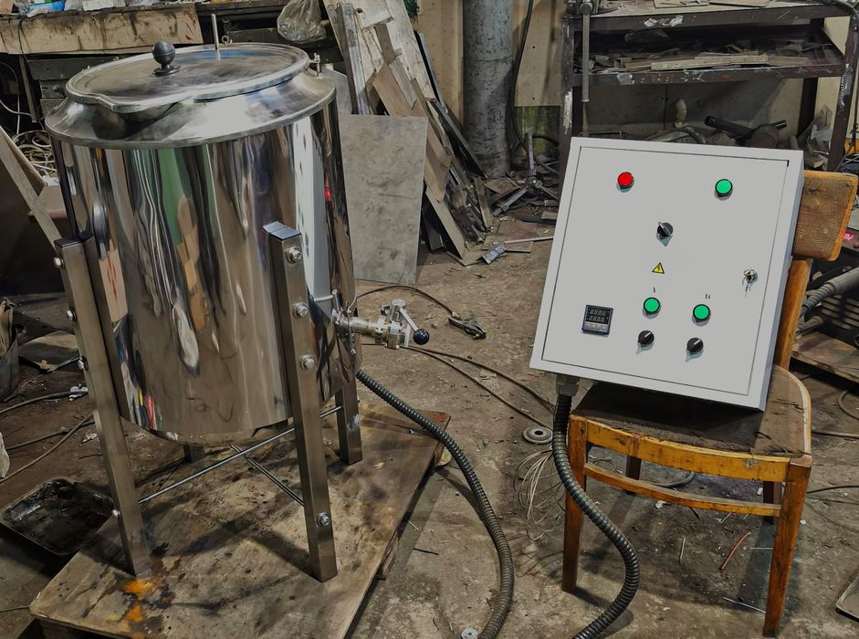 Котел варочный сироварня сыроварня темпербак 60л и КПЭ-250 л