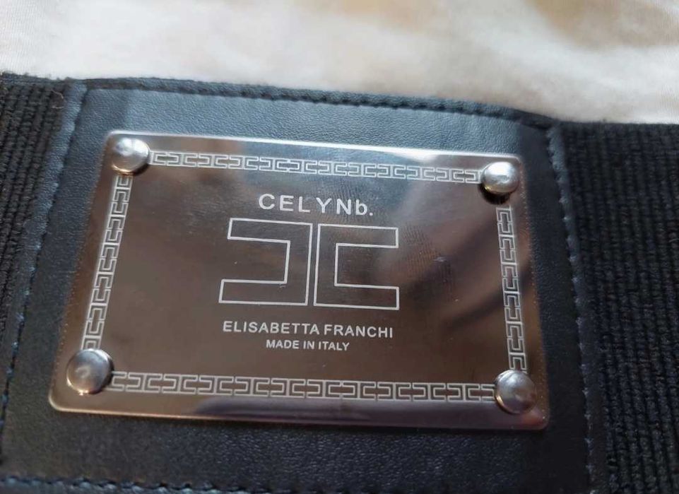 Pasek CELYNb. Elisabetta Franchi gorsetowy elastyczny vintage retro