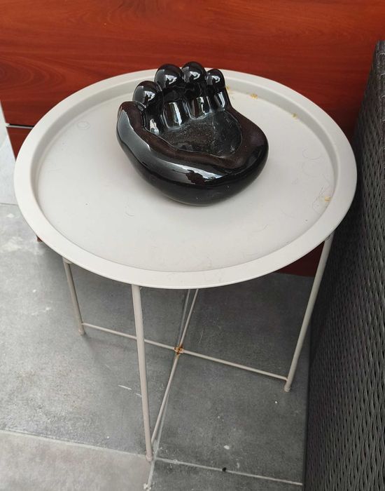 Conjunto de 2 poltrona ikea exterior skarpo beje e mesa