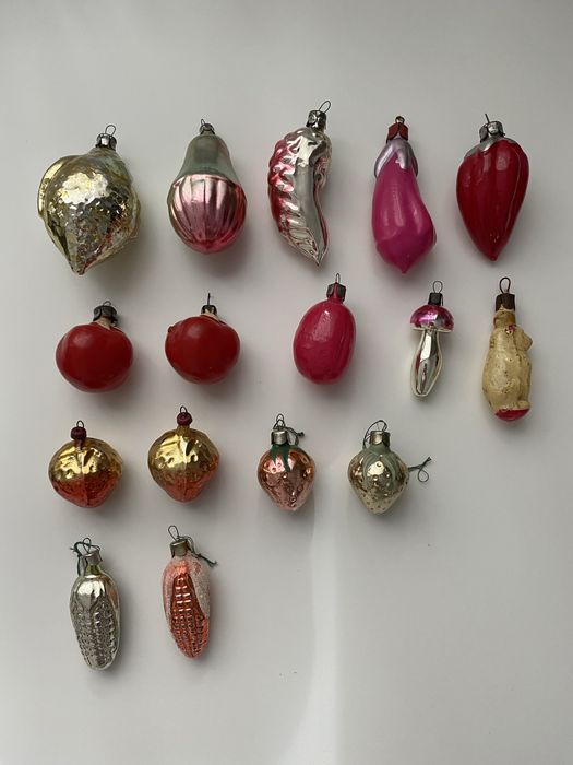 Елочные игрушки СССР, ёлочные игрушки на прищепке, картонаж