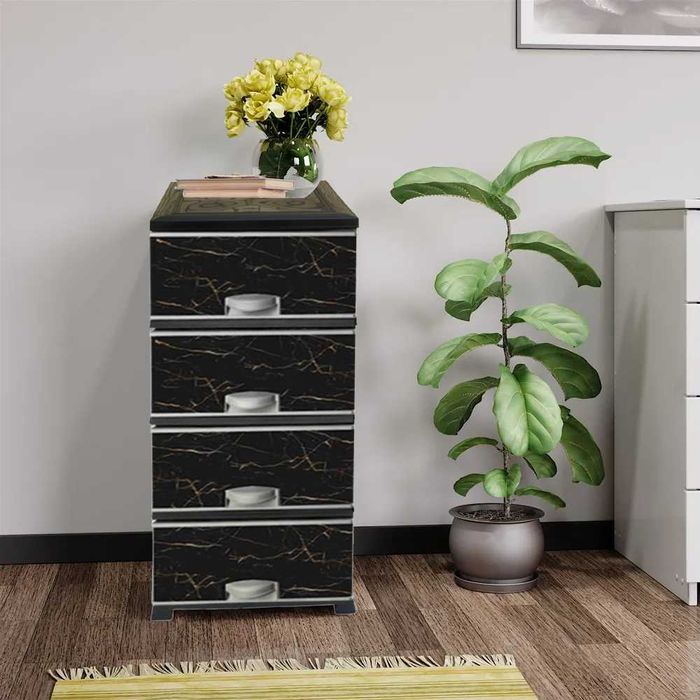 Комод пластиковый Fine 4 ящика Тумбочка пластмассовая с ящиками: 1 050 ...