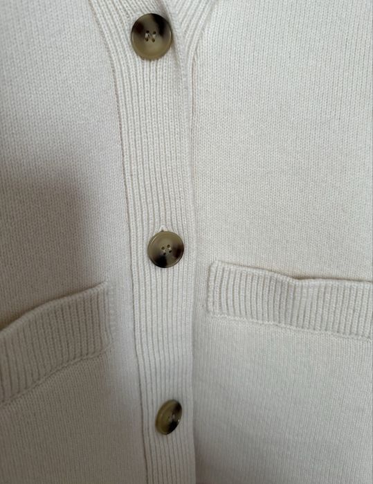 Вовняний білий кардиган стиль Cos