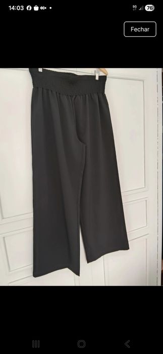 Calça pantalona preta xxl nova.