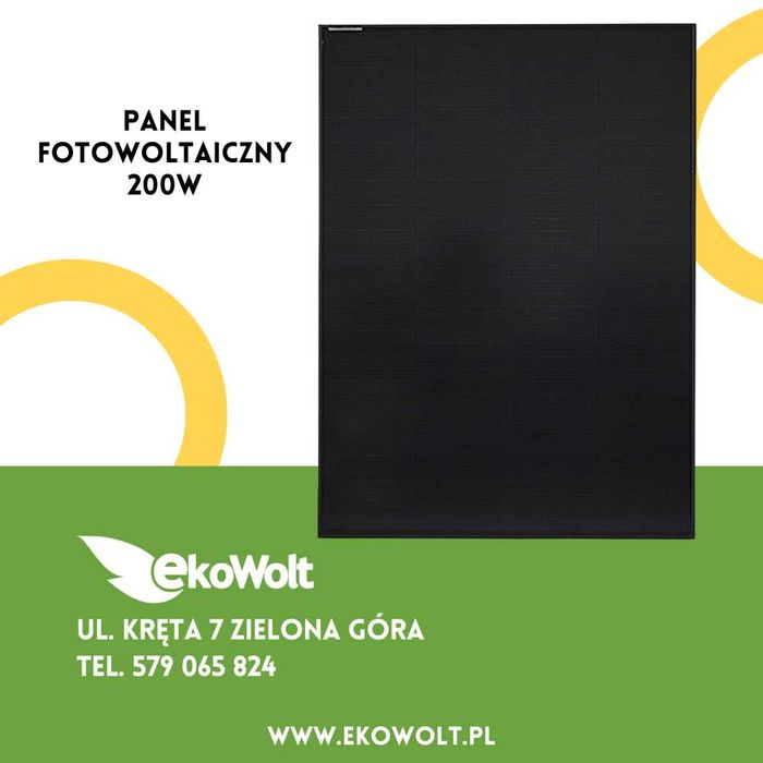 Panel fotowoltaiczny 200W monokrystaliczny na kamper