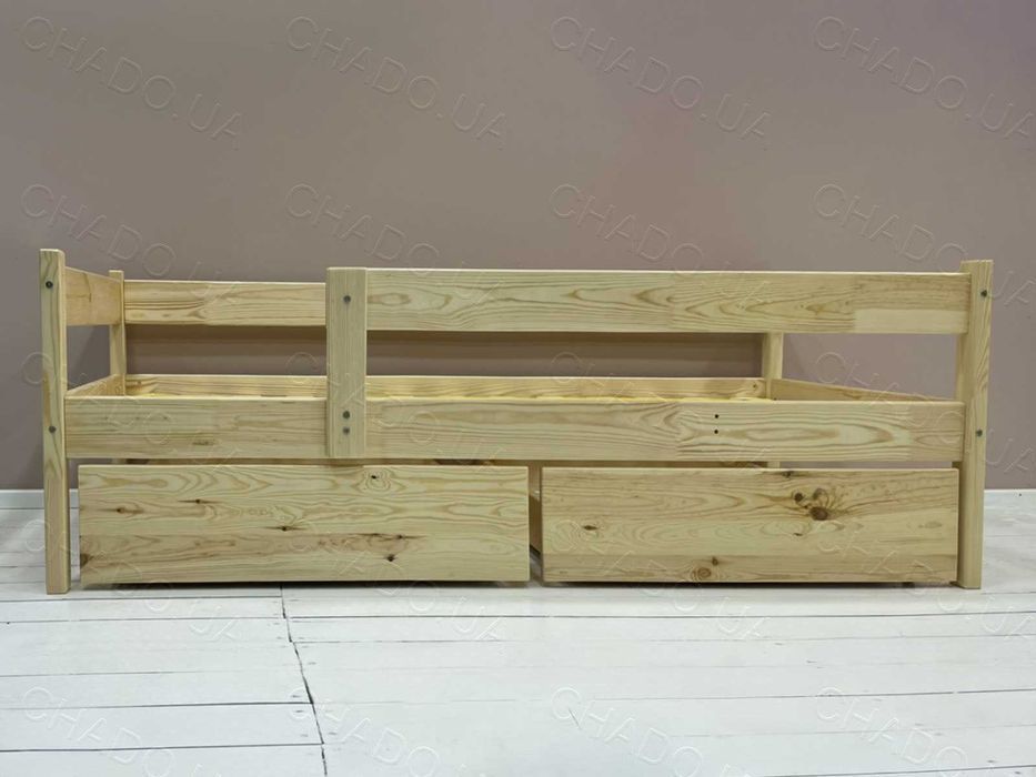 Дитяче ліжко з Матрацом з Матрацом 90x200 натуральне дерево,кроватка