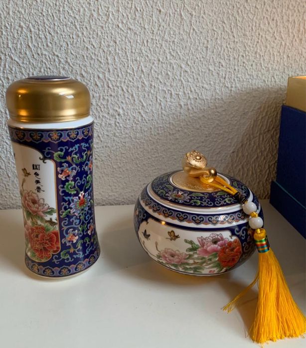 Frasco e pote de chá TENGDA