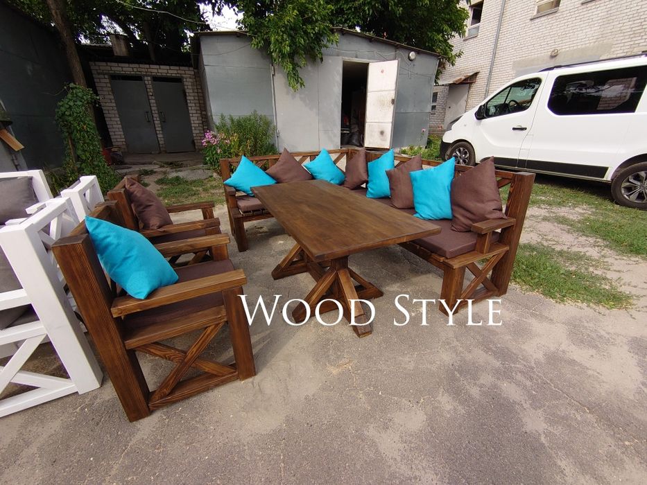 Садовая мебель . Стол . Лавочка . Кресло .