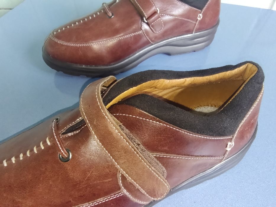 Туфли мужские коричневые кожаные новые Dr. Comfort