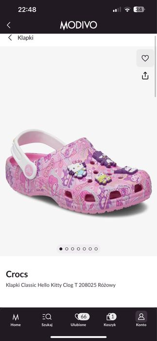Buciki sandały Crocs 22/23 Hello Kitty