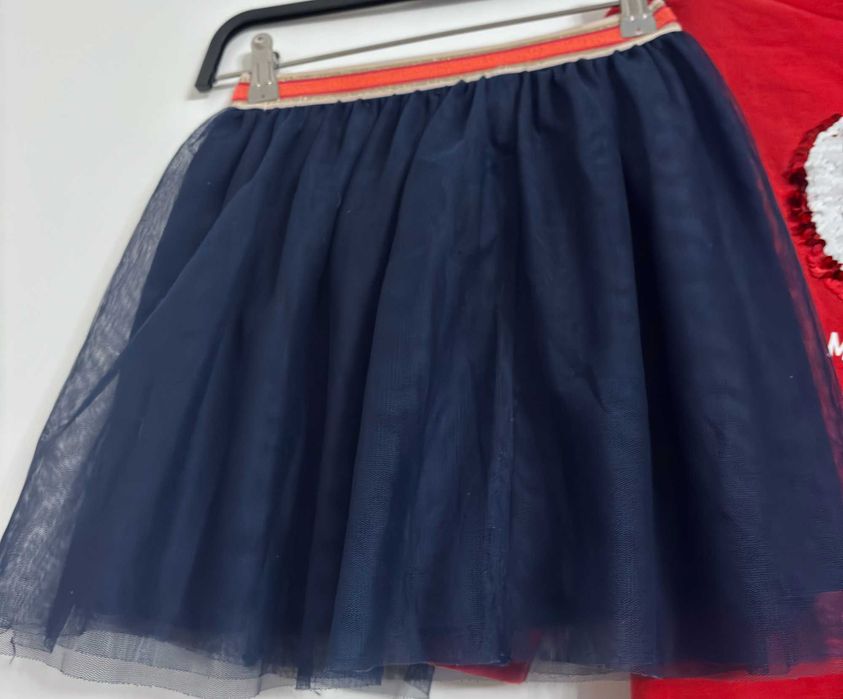 HM Bluza CEKINY INTERAKTYWNE, CEKIN i spódniczka tiul 122 128 HM