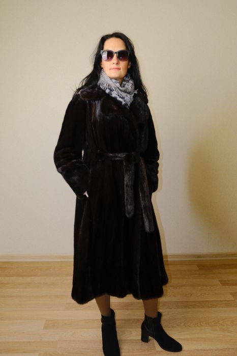 Шуба норкова (напівкльош; зі шматочків)