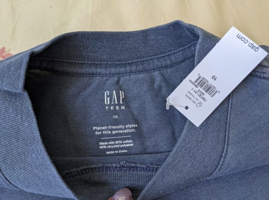 Футболка M 9-10 лет gap оверсайз майка Gap кофта old navy