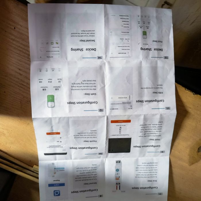 Bezpiecznik licznik energii  na szynę DIN - Gangbei  wifi system tuya